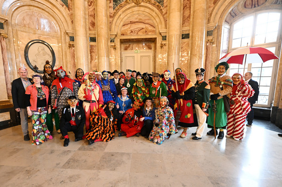 Gruppenbild mit dem Verband Oberrheinischer Narrenzünfte