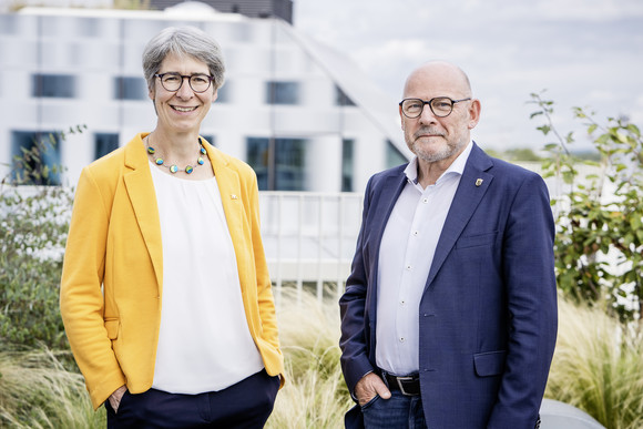 Verkehrsminister Winfried Hermann und Staatssekretärin Elke Zimmer