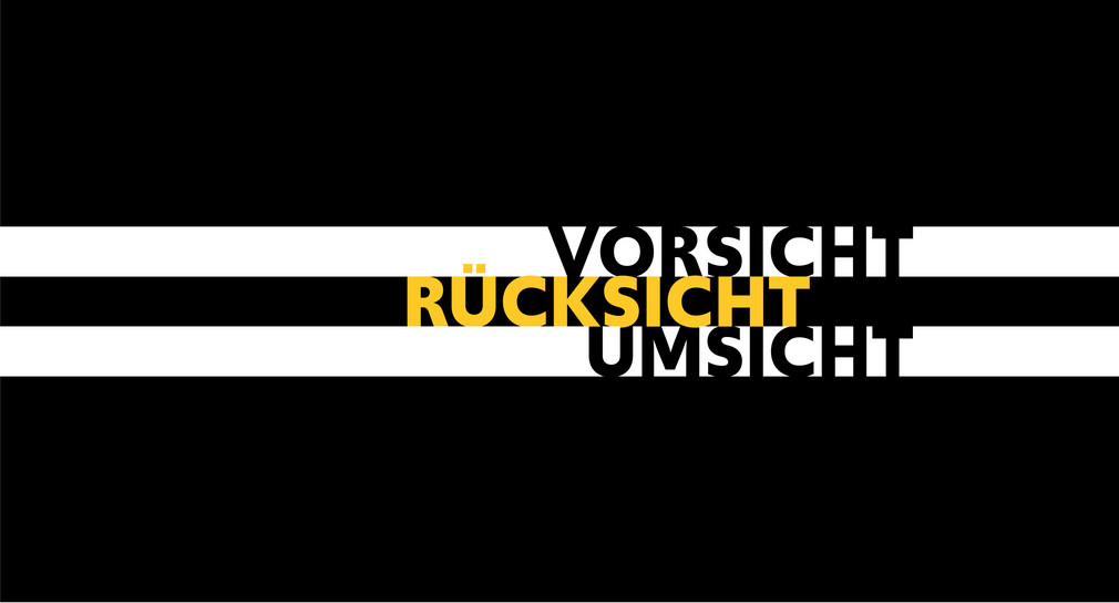 Logo der Kampagne Vorsicht.Rücksicht.Umsicht