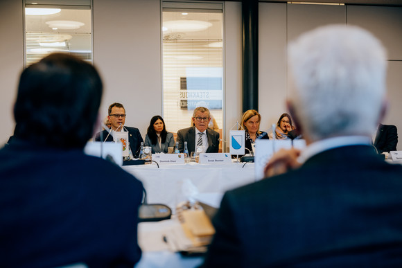 Regierungschefkonferenz der Internationalen Bodensee-Konferenz (IBK) in Friedrichshafen