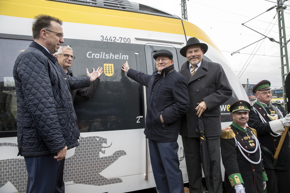 Zugtaufe Netz 3b Crailsheim (Bilderquelle: VM/Wolfgang Vogt)