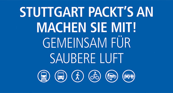 Plakat Feinstaub Stuttgart (Bilderquelle: Stadt Stuttgart)