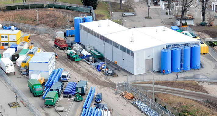 Grundwasser-Management im Mittleren Schloßgarten (Bild: Arnim Kilgus/ Kommunikationsbüro Bahnprojekt Stuttgart-Ulm)