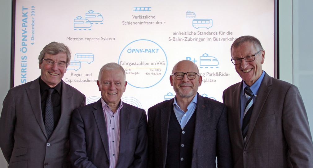 Die Partner des ÖPNV-Pakt Stuttgart. (Bild: Verkehrsministerium Baden-Württemberg)
