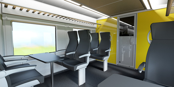 Coradia Continental Breisgau-Ost-West: Innenansicht (Bild: NVBW/Alstom)