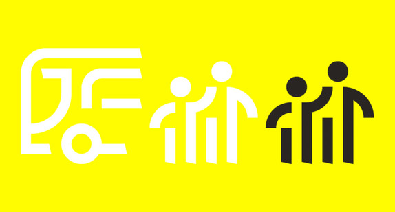 Icon eines Busses mit Fahrgästen