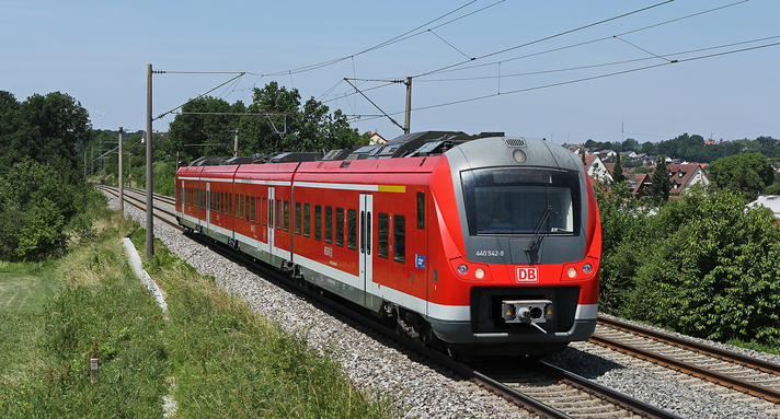 Netz 30 E-Netz Mainfranken Regionalverkehr Außenansicht, Regional-Express, Baureihe 440, Personenverkehr, DB Regio, Regionalverkehr, Bayern