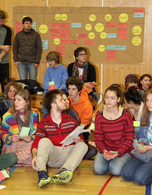 Verkehrspolitik im Dialog mit Jugendlichen am 30. Oktober 2013 in Tübingen (Bild: Andreas Fink)