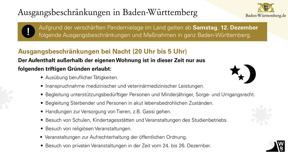 Baden Wurttemberg Erlasst Landesweite Ausgangsbeschrankungen Ministerium Fur Verkehr Baden Wurttemberg
