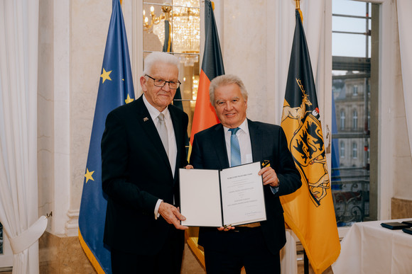 Ministerpräsident Winfried Kretschmann (links) und Franz Untersteller (rechts)
