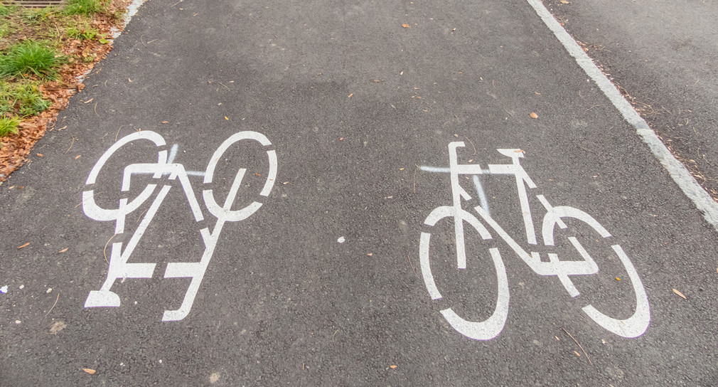 Ein Fahrradweg mit Markierung (Bild: Fotolia.com/ Gina Sanders)