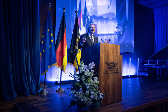 Europa Neujahrsempfang in der Landesvertretung in Brüssel Innenminister Thomas Strobl bei seiner Ansprache