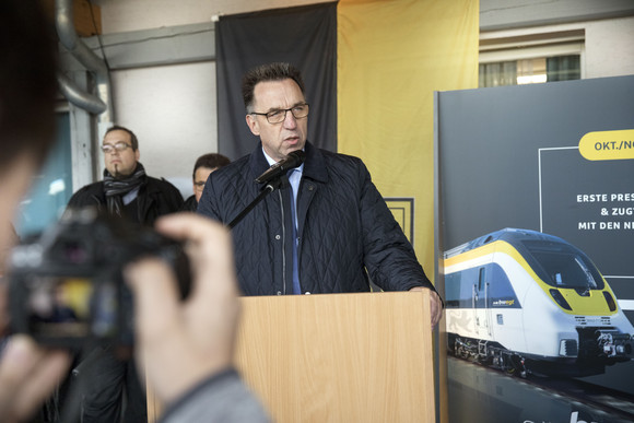 SPNV 150 Jahre Eisenbahn in Crailsheim Zugtaufe Netz 3b Crailsheim (Bilderquelle: VM/Wolfgang Vogt)