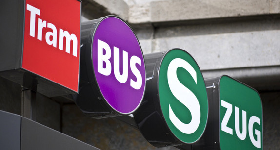Symbole für den öffentlichen Nahverkehr in Leipzig