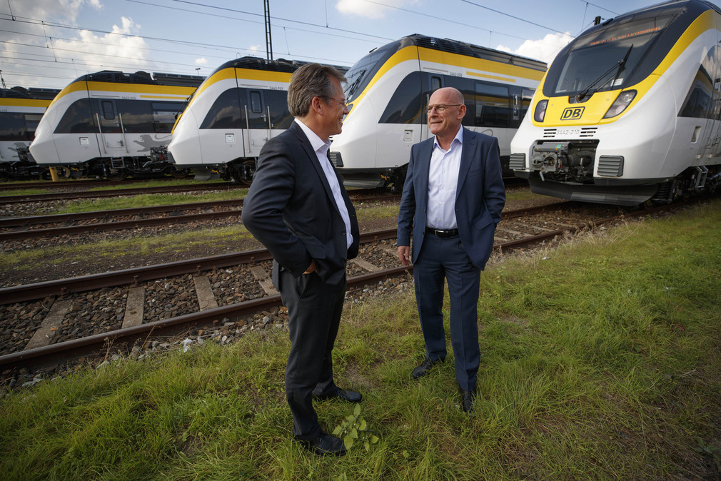Verkehrsminister Hermann und Herr Weltzien (Bilderquelle: Gottfried Stoppel)
