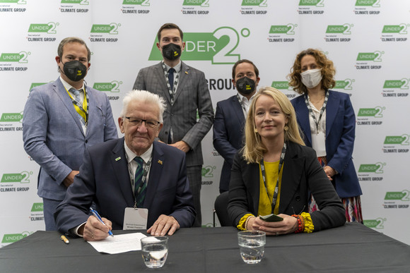Auslandsreise Delegationsreise nach Schottland und England Unterzeichnung der Anpassung des Memorandum of Understanding der Under2 Coalition