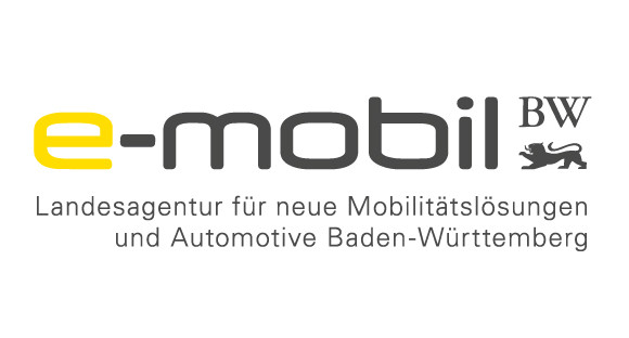 Logo e-mobil BW Landesagentur für neue Mobilitätslösungen und Automotive Baden-Württemberg