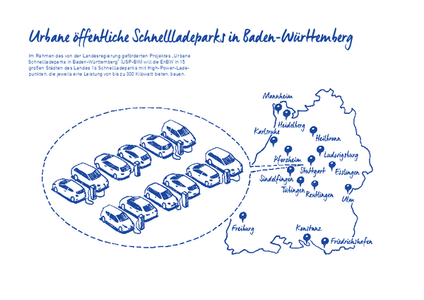 Karte Schnellladeparks