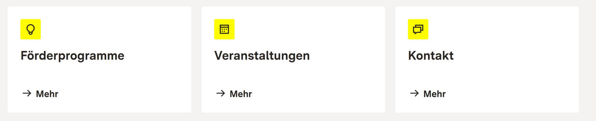 Screenshot einer Website.