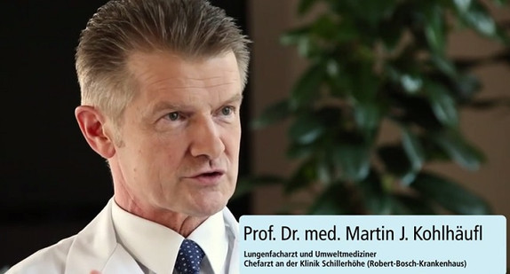 Prof. Dr. med. Martin J. Kohlhäufl, Lungenfacharzt und Umweltmediziner, erklärt im Gespräch, welche Gesundheitsgefahren von einer zu hohen Feinstaubbelastung ausgehen können.