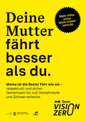 Vorschaubild f&uuml;r das Plakat, Deine Mutter f&auml;hrt besser als Du