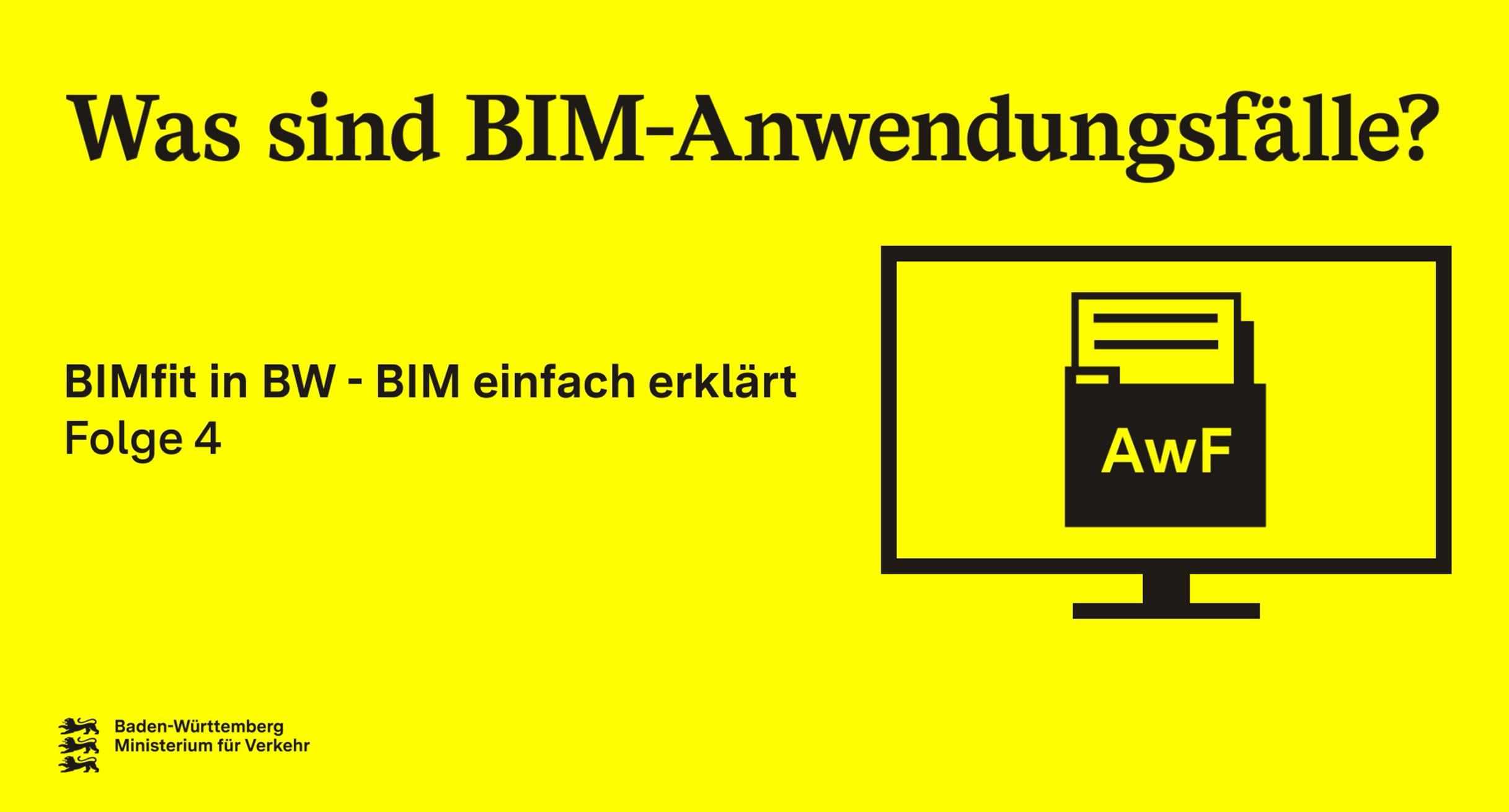 Titelseite des Videos "Was sind BIM-Anwendungsf&auml;lle?"