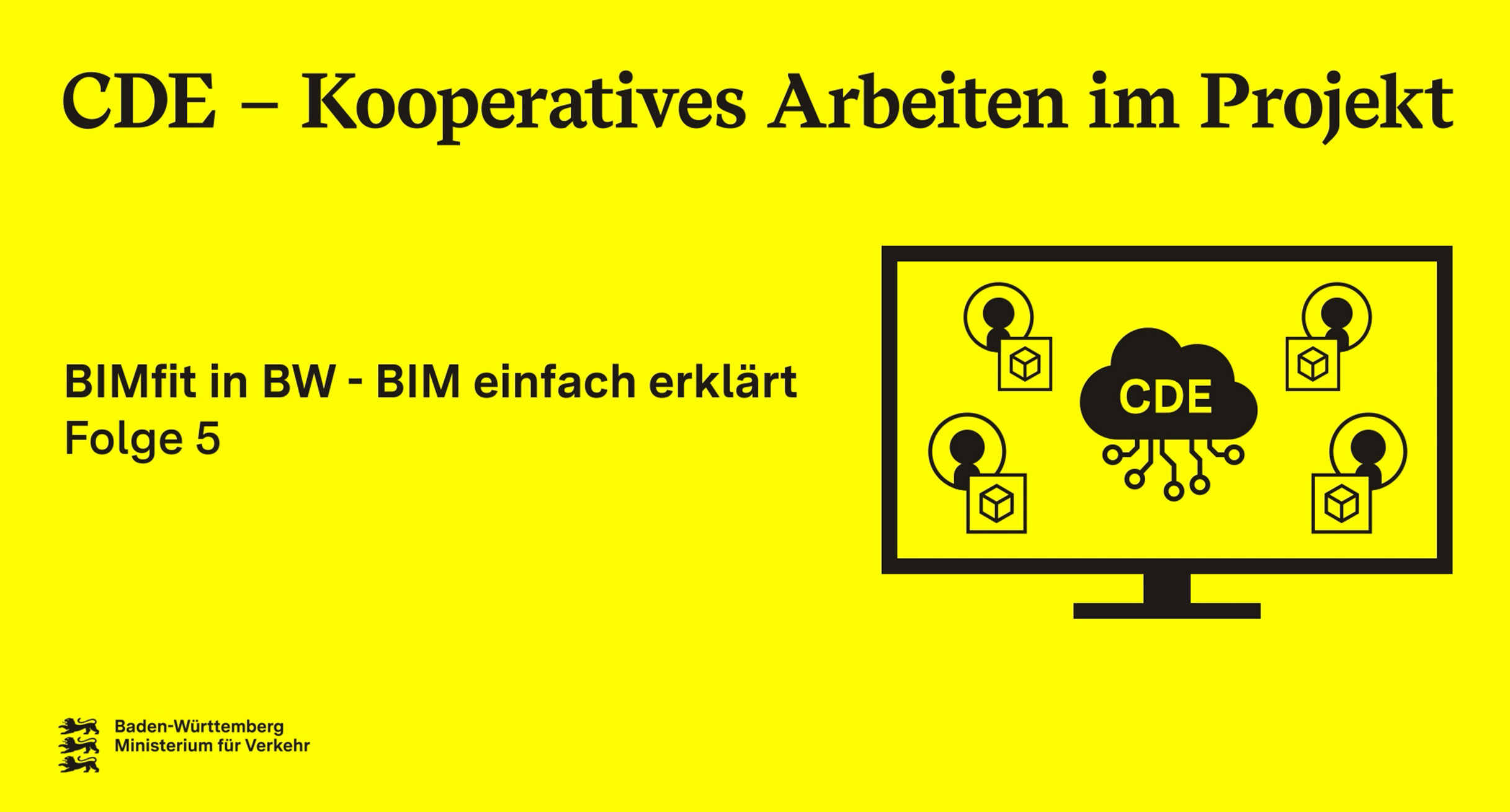 Titelseite des Videos "CDE - Kooperatives Arbeiten im Projekt"